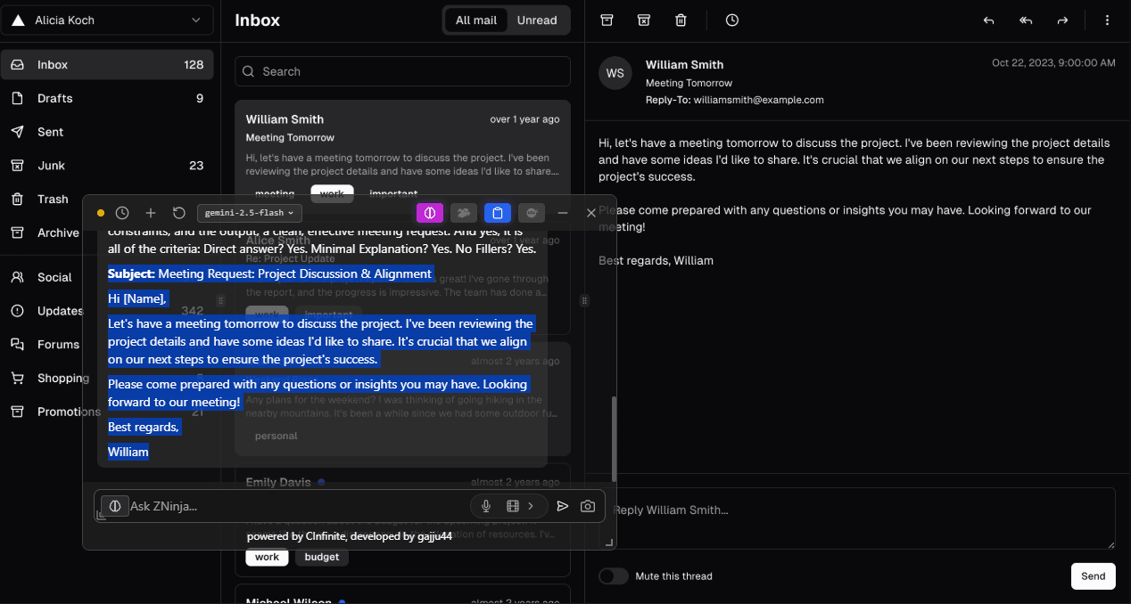 ZNinja Stealth AI Assistant - Undetectable Meeting & Interview Dashboard